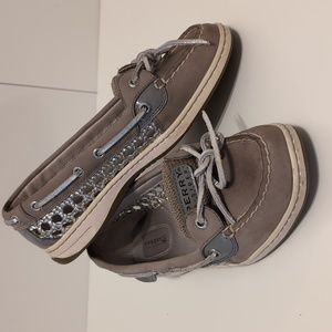 Sperry Women's Gray Slip On Loafers Boat Shoes Size 7.5